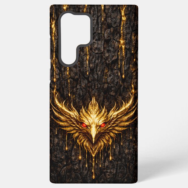 Funda Para Samsung Galaxy Gilded Bark Liquid Gold Phoenix (Reverso )
