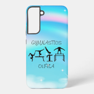 Funda Para Samsung Galaxy S22+ Gimnasia artística para niñas Remolinos de arcoíri