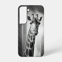 Giraffe en un paisaje urbano