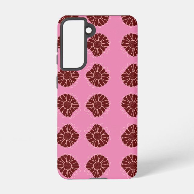 Funda Para Samsung Galaxy Girasol ruso contemporáneo (Reverso )
