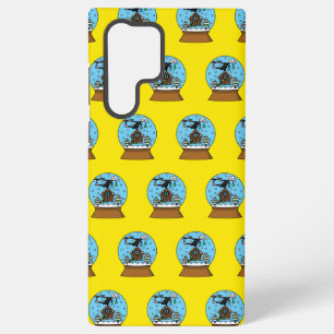 Funda Para Samsung Galaxy S22 Ultra Glóbulo de la nieve con canto de Blackbird