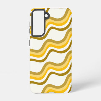 Funda Para Samsung Galaxy S21 Golden Waves Pattern