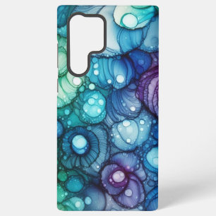 Funda Para Samsung Galaxy S22 Ultra Gotas de lluvia Alcohol Tinta