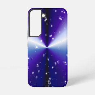 Funda Para Samsung Galaxy S22 Gotas de lluvia con estrellas en arco iris negro a