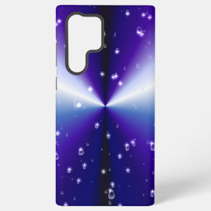 Funda Para Samsung Galaxy S22 Ultra Gotas de lluvia con estrellas en arco iris negro a