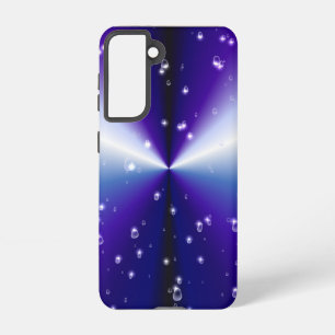 Funda Para Samsung Galaxy S21 Gotas de lluvia con estrellas en un arcoiris negro