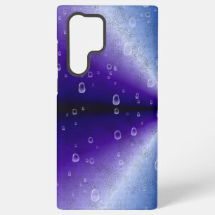 Funda Para Samsung Galaxy S22 Ultra Gotas de lluvia en Arcoíris Púrpura