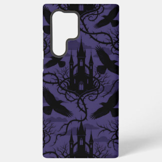 Funda Para Samsung Galaxy S22 Ultra Gothic Raven & Thorn Castle Pattern Phone Case