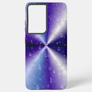 Funda Para Samsung Galaxy S21 Ultra Gotitas de lluvia en arcoíris púrpura
