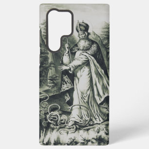 Funda Para Samsung Galaxy S22 Ultra Grabado antiguo de San Patricio expulsando serpien