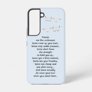 Funda Para Samsung Galaxy S22 Gracias Amigo son como la Ropa Interior Frase Dive