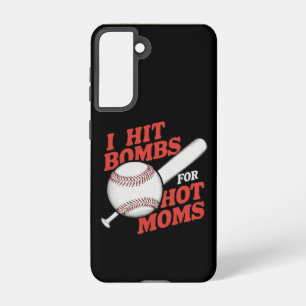Funda Para Samsung Galaxy S21 Gracioso Béisbol Retro Golpeé Bombas Para Mamás Ca