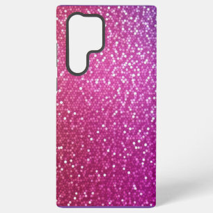 Funda Para Samsung Galaxy S22 Ultra Gradiente de Arcoíris de Brillo Hexagonal
