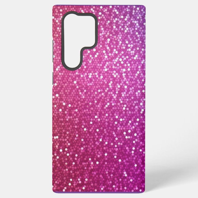 Funda Para Samsung Galaxy Gradiente de Arcoíris de Brillo Hexagonal (Reverso )