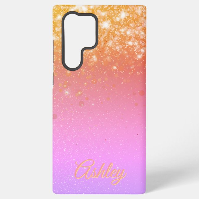 Funda Para Samsung Galaxy Gradiente de galaxia neón (Reverso )