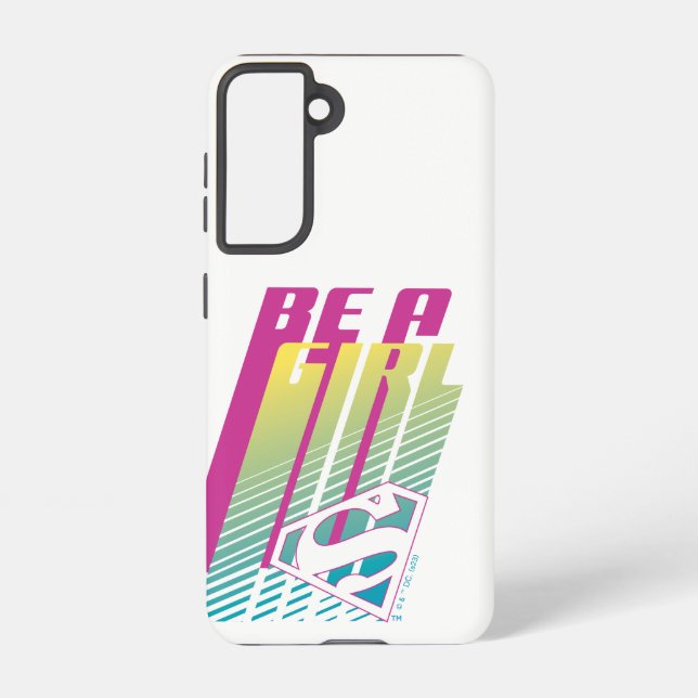 Funda Para Samsung Galaxy Gráfico de superchica "Sé Chica" (Reverso )