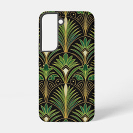 Funda Para Samsung Galaxy S22 Green Palm Luxe Art Deco | Elegant