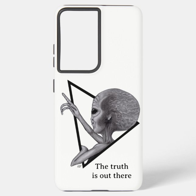 Funda Para Samsung Galaxy Grey Alien, la verdad está ahí fuera (Reverso )