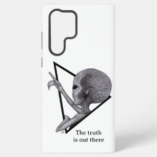 Funda Para Samsung Galaxy S22 Ultra Grey Alien, la verdad está ahí fuera
