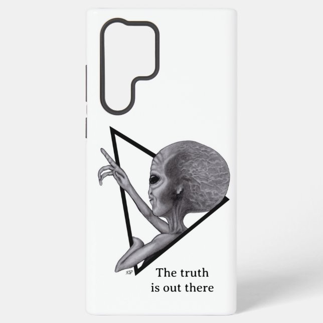 Funda Para Samsung Galaxy Grey Alien, la verdad está ahí fuera (Reverso )