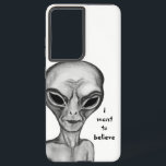 Funda Para Samsung Galaxy S21 Ultra Grey Alien , quiero creer<br><div class="desc">Alien gris ,  Dibujo a lápiz de arte fantasía por Krisi ArtKSZP >>> Más productos en la categoría de tienda >> Alien >>> Alien gris</div>