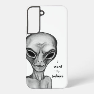 Funda Para Samsung Galaxy S22+ Grey Alien , quiero creer