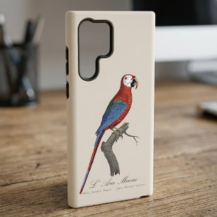 Funda Para Samsung Galaxy S22 Ultra Guacamayo rojo y verde, Ara chloropterus