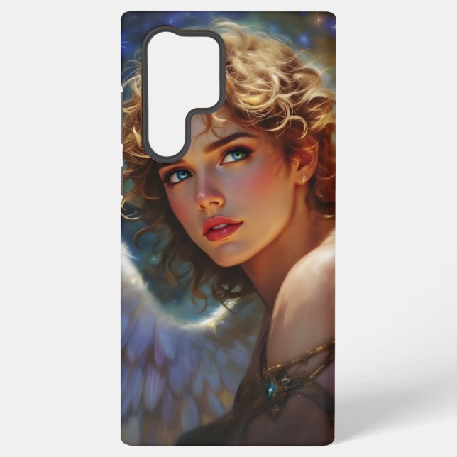 Funda Para Samsung Galaxy Guardián Celestial - Ángel de las estrellas (Reverso )
