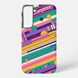 Funda Para Samsung Galaxy S22+ Guay, colorido diseño retro de los años 80 y 90