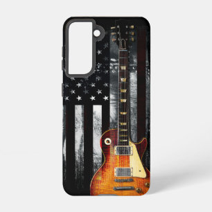 Funda Para Samsung Galaxy S21 Guitarra de Bandera Americana