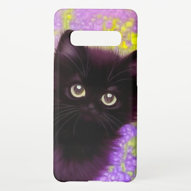 Funda Para Samsung Galaxy Gustav Klimt Black Kitten (Reverso)