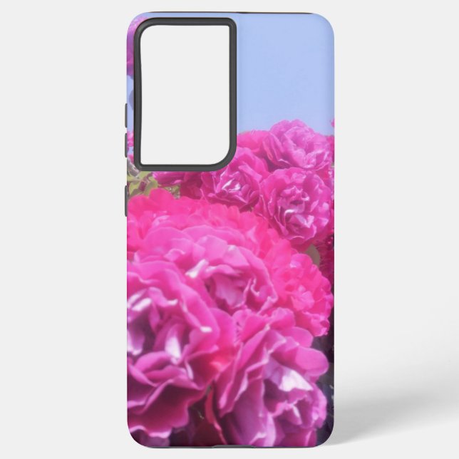 Funda Para Samsung Galaxy h Hermosa flor Rosa (Reverso )