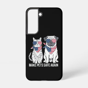 Funda Para Samsung Galaxy S22 Hacer que las Mascotas Sean Seguras de Nuevo Trump