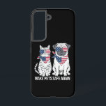 Funda Para Samsung Galaxy S22 Hacer que los Mascotas vuelvan a estar seguros Tru<br><div class="desc">Hacer que los Mascotas vuelvan a estar seguros Trump Harris Debate sobre el gato del perro</div>