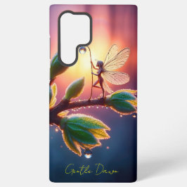 Funda Para Samsung Galaxy S22 Ultra Hada mágica con linterna de gota de rocío en la ra