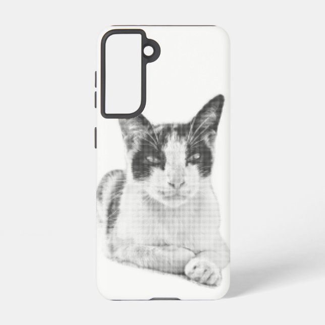 Funda Para Samsung Galaxy Halftone Calico Charm (Reverso )