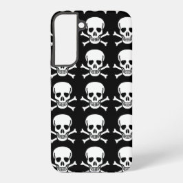 Funda Para Samsung Galaxy S22+ Halloween con cráneo y cruces