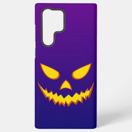 Funda Para Samsung Galaxy S22 Ultra Halloween Grinning Face Jack o Lantern Pumpkin