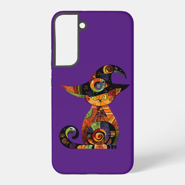 Funda Para Samsung Galaxy Halloween/mística/gato/otoño (Reverso )