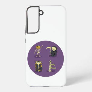 Funda Para Samsung Galaxy S22+ Halloween Skeleton Dracula Mummy Grim Reaper