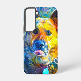 Funda Para Samsung Galaxy S22 Halo: Retrato de un pastor alemán