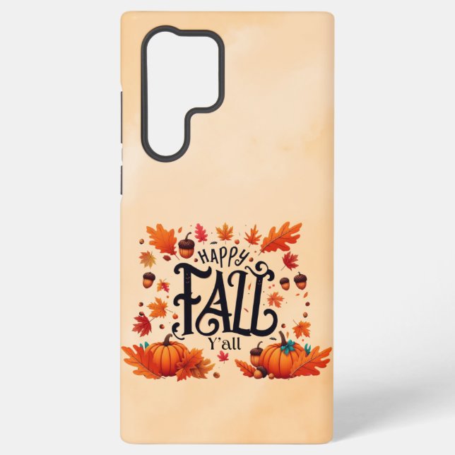 Funda Para Samsung Galaxy Happy Fall Y'all (Reverso )
