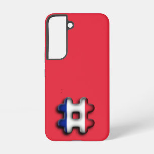 Funda Para Samsung Galaxy S22 Hashtag Colores de la Bandera Nacional de Francia