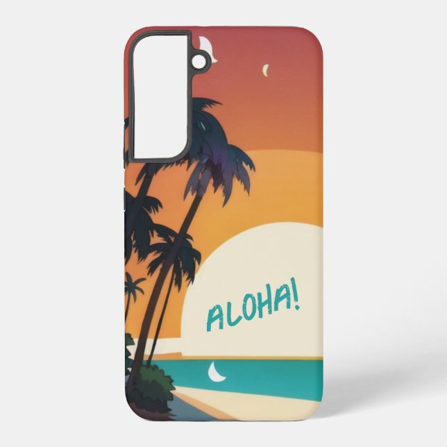 Funda Para Samsung Galaxy Hawai/Aloha/Tropical/playa (Reverso )