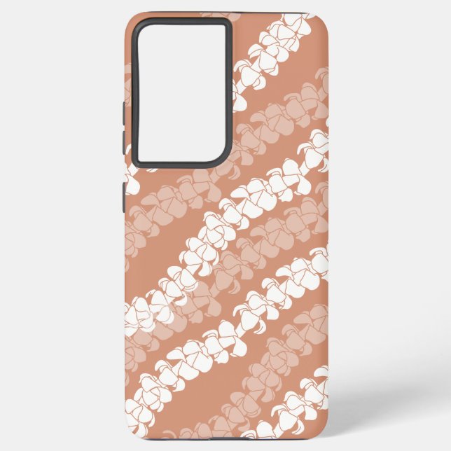 Funda Para Samsung Galaxy Hawai Puakenikeni lei sobre cobre polvoriento (Reverso )