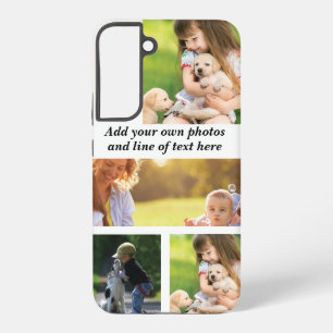 Funda Para Samsung Galaxy S22+ Haz tu propia foto collage y texto