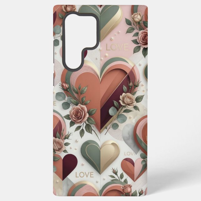 Funda Para Samsung Galaxy Heart Design Samsung Phone Case (Reverso )