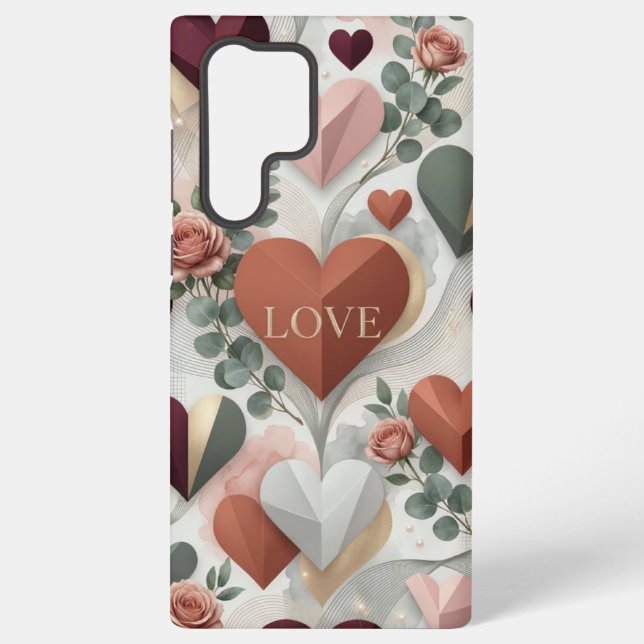 Funda Para Samsung Galaxy Heart Design Samsung Phone Case (Reverso )