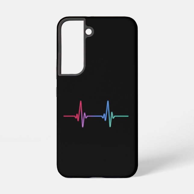 Funda Para Samsung Galaxy Heartbeat Orgullo arcoíris Aliado LGBTQ (Reverso )