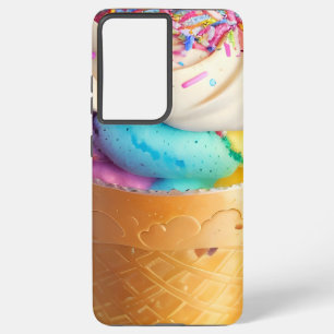 Funda Para Samsung Galaxy S21+ Helado Cream Cone Sprinkles